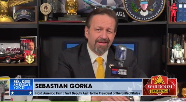 Seb Gorka: “Thats his problem apart from being surrounded by swamp creatures, he has no personality”