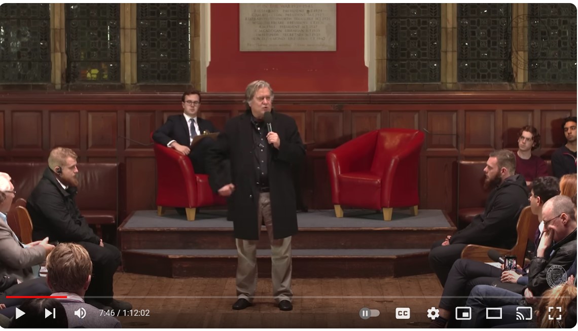 ‘How Was MAGA Created? Who are the Deplorables?”, Historic Bannon Speeches [Oxford Union]