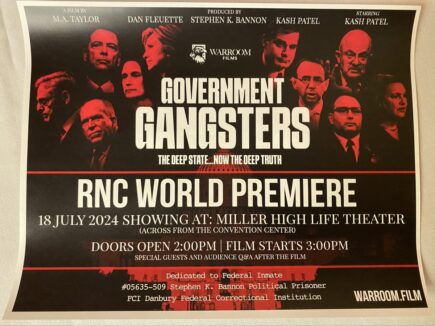 WarRoom Films Inaugural Premier, Government Gangsters: Deep Dive into