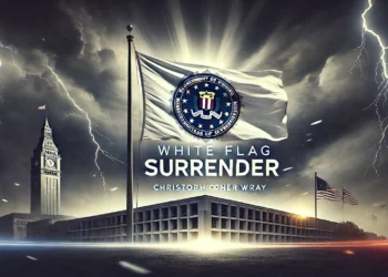 White Flag Surrender: Christopher Wray Leaves, ‘Hands Up”, Resigns From Mounting Pressure