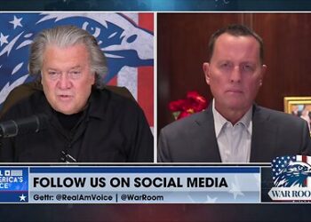 Richard Grenell warning about internal efforts to undermine President Trump during WarRoom interview.