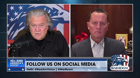 Richard Grenell warning about internal efforts to undermine President Trump during WarRoom interview.