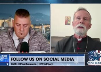 Bishop Joseph Strickland speaking on WarRoom about papal authority