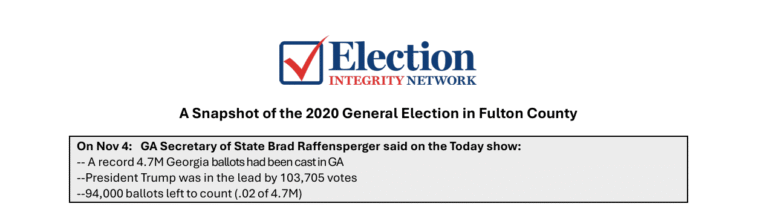 Fulton County 2020 election report showing ballot discrepancies and missing records